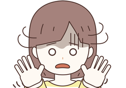 deny doingのイラスト